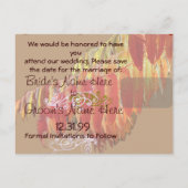 Laat de datum opslaan aankondigingskaart (Achterkant)