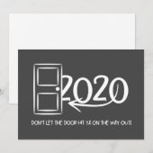 Laat de deur je niet raken op de weg naar buiten! kaart (Voorkant / Achterkant)