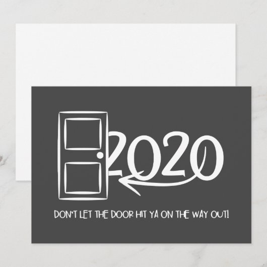 Laat de deur je niet raken op de weg naar buiten! kaart (Voorkant / Achterkant)