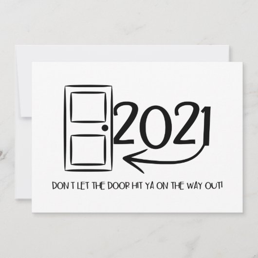 Laat de deur je niet raken op de weg naar Kerstmis (Voorkant)