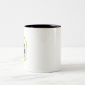 Laat De Deur Vandaag Open Tweekleurige Koffiemok (Center)
