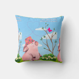 Laat de droom- varken citeren kussen