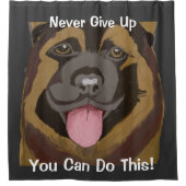 Laat de Duitse herder nooit vallen Douchegordijn (Voorkant)