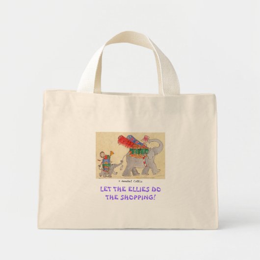 Laat de Ellieden het Winkelen doen Mini Tote Bag (Voorkant)