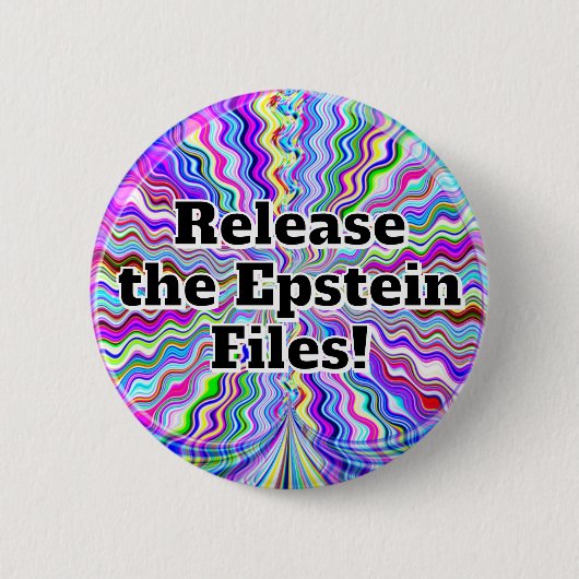 Laat de Epstein-bestanden los! Ronde Button 5,7 Cm (Voorkant)