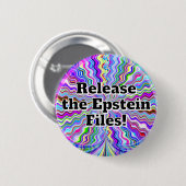 Laat de Epstein-bestanden los! Ronde Button 5,7 Cm (Voorkant /achterkant)