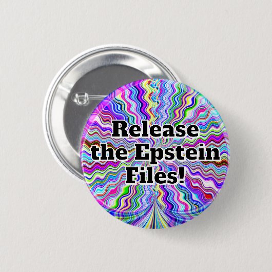 Laat de Epstein-bestanden los! Ronde Button 5,7 Cm (Voorkant /achterkant)