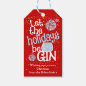 Laat de Feestdagen een grappig kerstfeest worden Cadeaulabel (Voorkant)