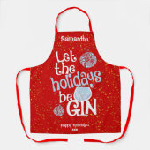 Laat de Feestdagen een grappig kerstfeest worden Schort (Voorkant)