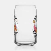 Laat de feestvreugde los - Schattigee hondenkerst Blikvorm Glas (Rechts)