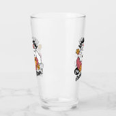 Laat de feestvreugde los - Schattigee hondenkerst Glas (Links)