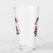 Laat de feestvreugde los - Schattigee hondenkerst Glas (Rechts)