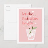 Laat de festiviteiten zijn. feestdagenkaart (Voorkant / Achterkant)