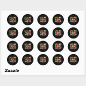 Laat de Fiesta beginnen Grappige Cinco de Mayo Mex Ronde Sticker (Vel)