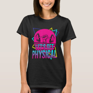 Laat de fitness van de fysieke gym fitness van de t-shirt