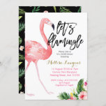 Laat de Flamingle Bridal Uitnodiging van de Douane<br><div class="desc">Met Roze flamingo,  laten het flamingle met de bruid om zijn.
Ideaal voor je tropische zomerbruid-doucheuitnodiging.
Woorden kunnen bij elke gelegenheid worden gewijzigd.</div>