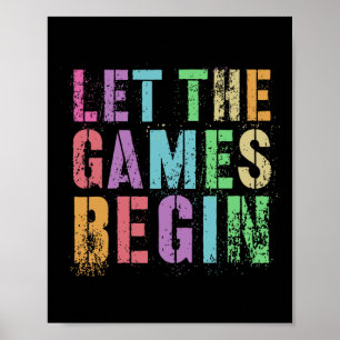 Laat de games beginnen met de legende van de schoo poster