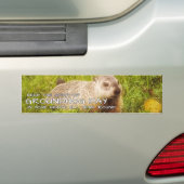 Laat de geest van de voethog-bumpersticker in stan bumpersticker (Op auto)