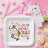 Laat de Ghoul Time Roll Retro Halloween Papieren Bordje (Feest)