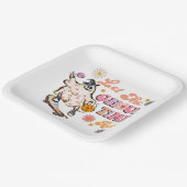 Laat de Ghoul Time Roll Retro Halloween Papieren Bordje (Gebogen)