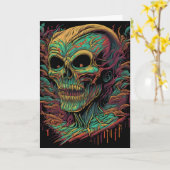 Laat de Ghoul Times Roll Halloween Kaart (Gele Bloem)