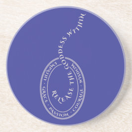 Laat de Godin vrij in Sandstone Onderzetter