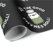 Laat de goede Thymes Roll Funny Herb Pun Dark BG Cadeaupapier (Rol Hoek)