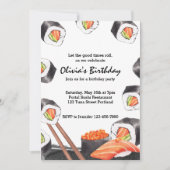 Laat de Goede Tijden Broodje Sushi Partij Verjaard Kaart (Voorkant)