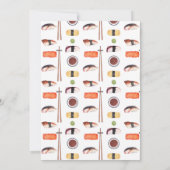 Laat de Goede Tijden Broodje Sushi Partij Verjaard Kaart (Achterkant)