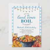 Laat de goede tijden de verjaardag van zeevruchten kaart (Voorkant)