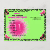 Laat de goede tijden draaien! Uitnodiging briefkaa (Achterkant)