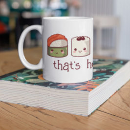 Laat de Goede Tijden Kawaii Sushi rollen Koffiemok