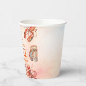 Laat de goede tijden koken zeevruchten verjaardags papieren bekers (Links)