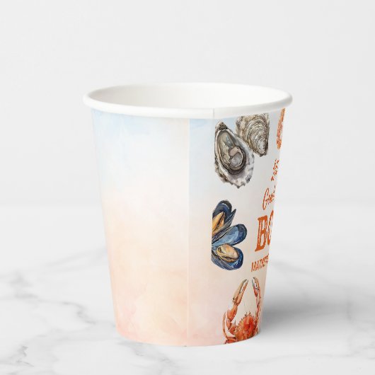 Laat de goede tijden koken zeevruchten verjaardags papieren bekers (Rechts)