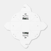 Laat de goede tijden rollen bedankdoosjes (Uitgevouwen)