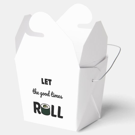 Laat de goede tijden rollen bedankdoosjes (Geopend)