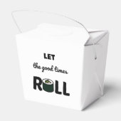 Laat de goede tijden rollen bedankdoosjes (Achterkant)