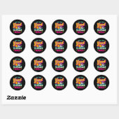 Laat de goede tijden rollen - Bowling Bowler Ronde Sticker (Vel)