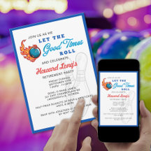 Laat de goede tijden rollen Bowling Feest