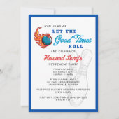 Laat de goede tijden rollen Bowling Feest Kaart (Voorkant)