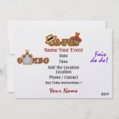 Laat de Goede Tijden rollen! Cajun stijl! SRF Kaart (Achterkant)