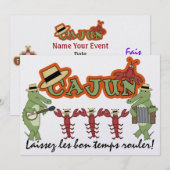 Laat de Goede Tijden rollen! Cajun stijl! SRF Kaart (Voorkant / Achterkant)