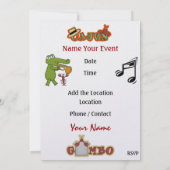 Laat de Goede Tijden rollen! Cajun stijl! SRF Kaart (Achterkant)