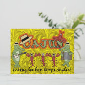 Laat de goede tijden rollen! Cajun Style! Mardi Gr Kaart (Staand voorkant)