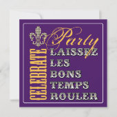 Laat de goede tijden rollen Feest Paars Kaart (Voorkant)