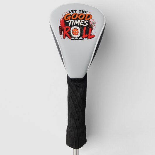 Laat de goede tijden rollen golfheadcover (Voorkant)