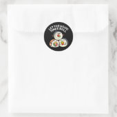 Laat de goede tijden rollen grappige sushi puns do ronde sticker (Tas)