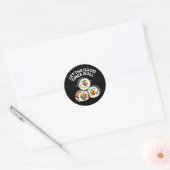 Laat de goede tijden rollen grappige sushi puns do ronde sticker (Envelop)