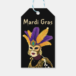 Laat de goede tijden rollen: Mardi Gras Celebratio Cadeaulabel
