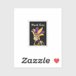 Laat de goede tijden rollen: Mardi Gras Celebratio Sticker